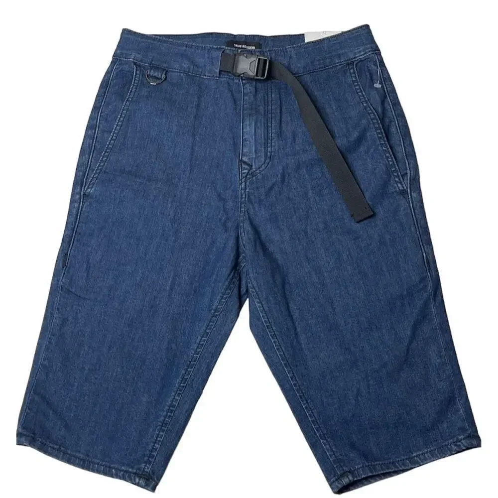 True Religion Mens Relaxed‎ Taper Logan Denim Shorts Pants Size 27 New